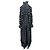 Vestido estampado negro Paco Rabanne - vista 2
