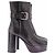 Stivaletti in pelle nera Miu Miu Taglia 39 Nero - vista 5