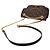 Borsa a tracolla Louis Vuitton Monogram Passy Marrone - vista 4