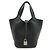 Hermès HERMES Picotin Lock PM Tressage de Cuir Tote Bag Nero