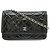 Borsa a tracolla con catena e portafoglio Chanel Matelassé Coco Mark Nero