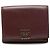 Cartera trifold LOEWE de cuero rojo con Anagram Roja Burdeos