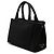 Bolso Satchel Prada Black Small Canvas Canapa Logo Negro - vista 2