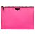 Clutch acolchoada com fecho de correr em Tessuto rosa Prada