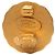 Orecchini a clip rotondi Chanel Gold CC placcati oro D'oro - vista 3