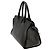 Borsa cabas Saint Laurent Downtown in pelle nera con borchie e monogramma Nero - vista 2