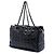 Chanel Black Quilted Vinyl Rock in Moscow Tote Schwarz - Ansicht 2