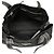 Borsa shopper tote Prada in Tessuto nero con bordi in Saffiano - vista 4