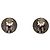 Orecchini a clip Chanel Black CC Lait Enamel Ottone Nero - vista 2