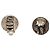 Orecchini a clip Chanel Black CC Lait Enamel Ottone Nero - vista 3