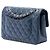 Chanel Blue Small Classic Lambskin Double Flap Blu scuro - vista 2
