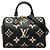 Louis Vuitton Black Bicolor Monogram Empreinte Giant Speedy Bandouliere 25 Nero