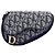 Dior Blue Diorissimo Canvas Saddle Pouch Navy blue