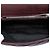 Borsa College Saint Laurent in pelle di pecora con monogramma e Chevron rosso, misura Medium Bordò - vista 4