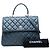 Chanel Blue Large Lambskin Trendy CC Top Handle Flap Azul - vista 8