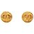 Orecchini Chanel Gold CC tondi placcati oro con clip D'oro