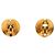 Orecchini Chanel Gold CC tondi placcati oro con clip D'oro - vista 2