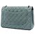 Chanel Blue Jumbo Classic Iridescent Caviar Double Flap Turchese - vista 2