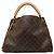 Louis Vuitton Marrón Monogram Artsy MM Castaño