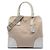 Borsa Prada Beige Saffiano Trimmed Canvas Canapa