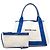 Balenciaga Tote Cabas S in tela bianca navy Bianco Bianco sporco - vista 8