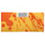 Sciarpa in seta Twilly Hermès Orange Paint Splatter Arancione  - vista 4