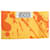 Sciarpa in seta Twilly Hermès Orange Paint Splatter Arancione  - vista 5