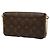 Borsa a tracolla Louis Vuitton Monogram Pochette Felicie Chain Marrone Fuschia Monogramma - vista 2