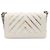 Borsa a tracolla Chanel Boy Chain in pelle bianca Bianco
