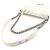 Borsa a tracolla Chanel Boy Chain in pelle bianca Bianco - vista 4