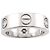 Bague Love de Cartier en or blanc 18K Doré