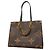 Borsa Tote Louis Vuitton Monogram Reverse Giant OnTheGo MM Marrone