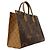 Borsa Tote Louis Vuitton Monogram Reverse Giant OnTheGo MM Marrone - vista 2