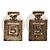 Orecchini a lobo Chanel No. 5 Perfume Bottle D'oro