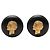 Orecchini a clip Chanel Mademoiselle Vintage Nero D'oro