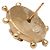 Orecchini a lobo Chanel Coco Mark placcati oro e strass D'oro - vista 4