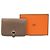 Hermès Cartera compacta de dos pliegues Dogon Hermes Gris Gris pardo - vista 8
