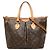 Borsa Louis Vuitton Monogram Palermo PM Marrone