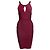 Herve Leger, Bodycon-Kleid mit offenem Schlitz Braun Rot