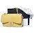 Chanel, borsa flap Jumbo in pelle di agnello con chevron giallo - vista 2