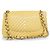 Chanel, borsa flap Jumbo in pelle di agnello con chevron giallo - vista 3