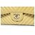 Chanel, borsa flap Jumbo in pelle di agnello con chevron giallo - vista 7