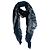 Chanel, Sciarpa in cashmere CC Cinema blu e bianco Multicolore - vista 2