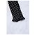 Saint Laurent, foulard in seta nero a pois skinny Multicolore - vista 3