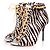 Sophia Webster, stivaletti con stampa zebra Multicolore