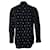 Givenchy, Camicia in cotone nero con ricamo a labbra - vista 5