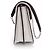 Alexander McQueen, Borsa a tracolla Heroine Black and White. Multicolore - vista 4
