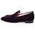 Gianvito Rossi, mocassini in velluto marcel bordeaux. Rosso Bordò - vista 2
