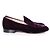 Gianvito Rossi, mocassini in velluto marcel bordeaux. Rosso Bordò - vista 4