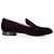 Gianvito Rossi, mocassini in velluto marcel bordeaux. Rosso Bordò - vista 7